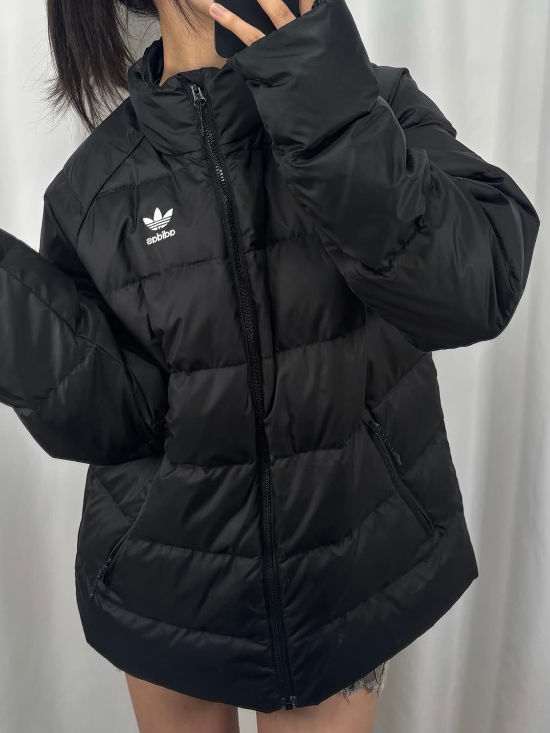 아디다스 덕다운 블랙 패딩 자켓 상품이미지1