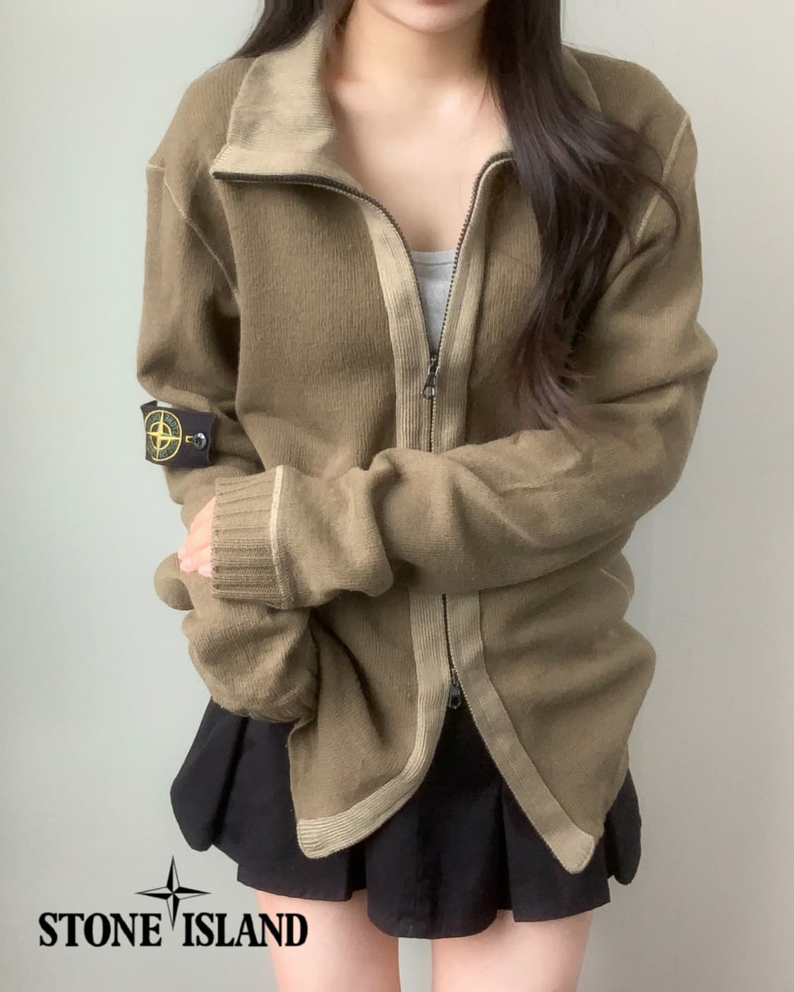 스톤아일랜드 니트 집업 상품이미지1