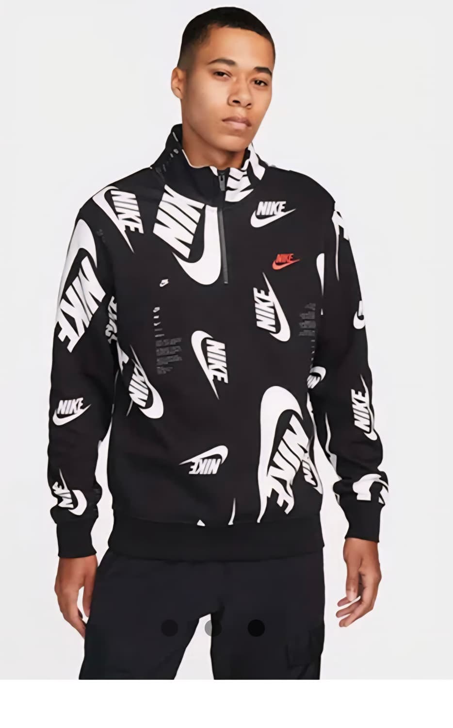 나이키 멀티로고 반집업 기모티 L(오버핏) 상품이미지1