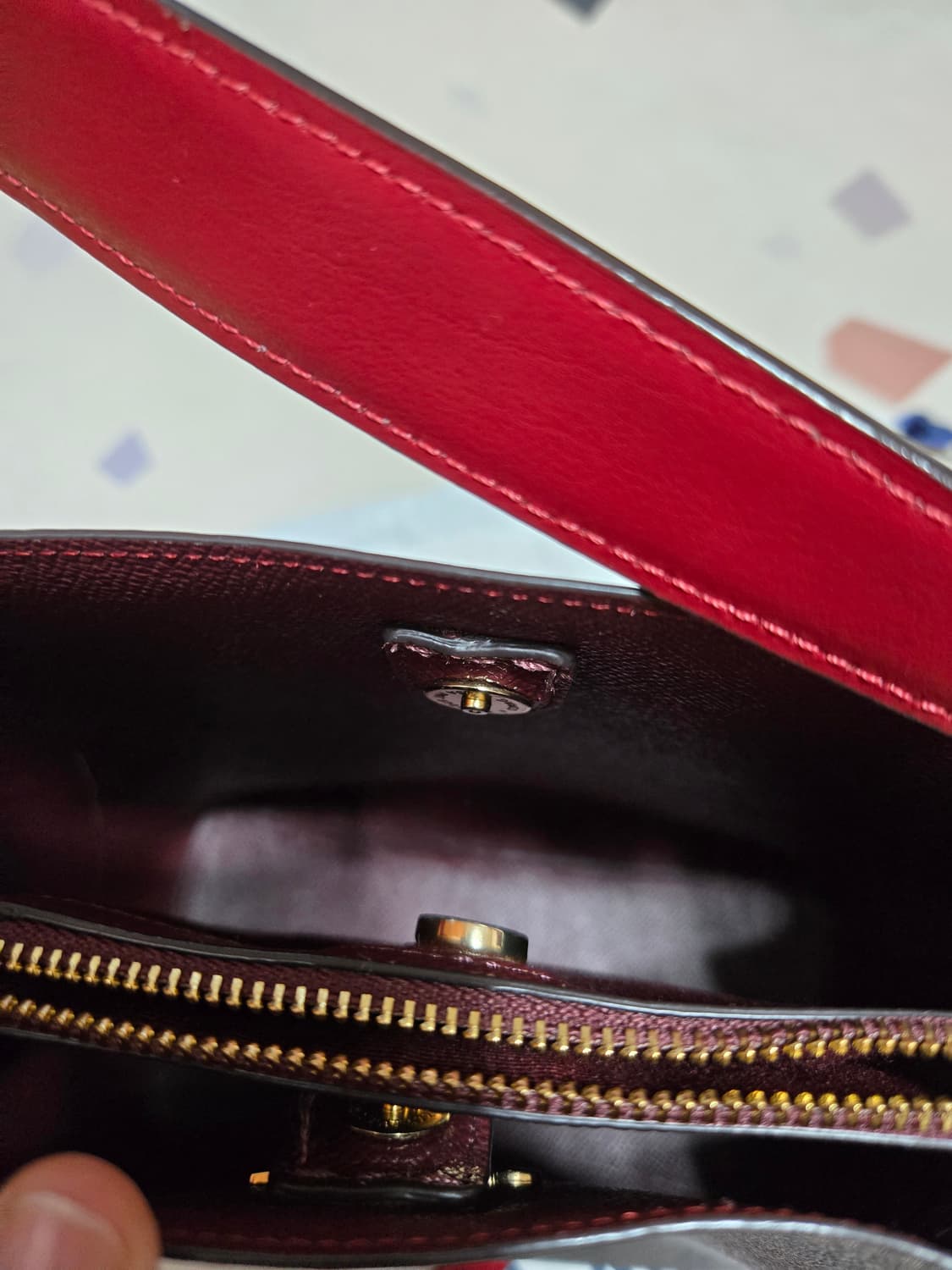 코치 시그니처 타운 버킷백 브라운 크로스백 빈티지 상품이미지8