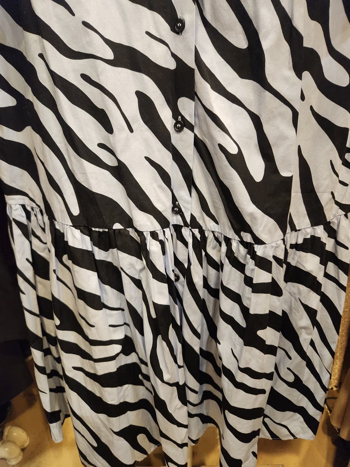 자라 지브라 셔츠 드레스 상품이미지4