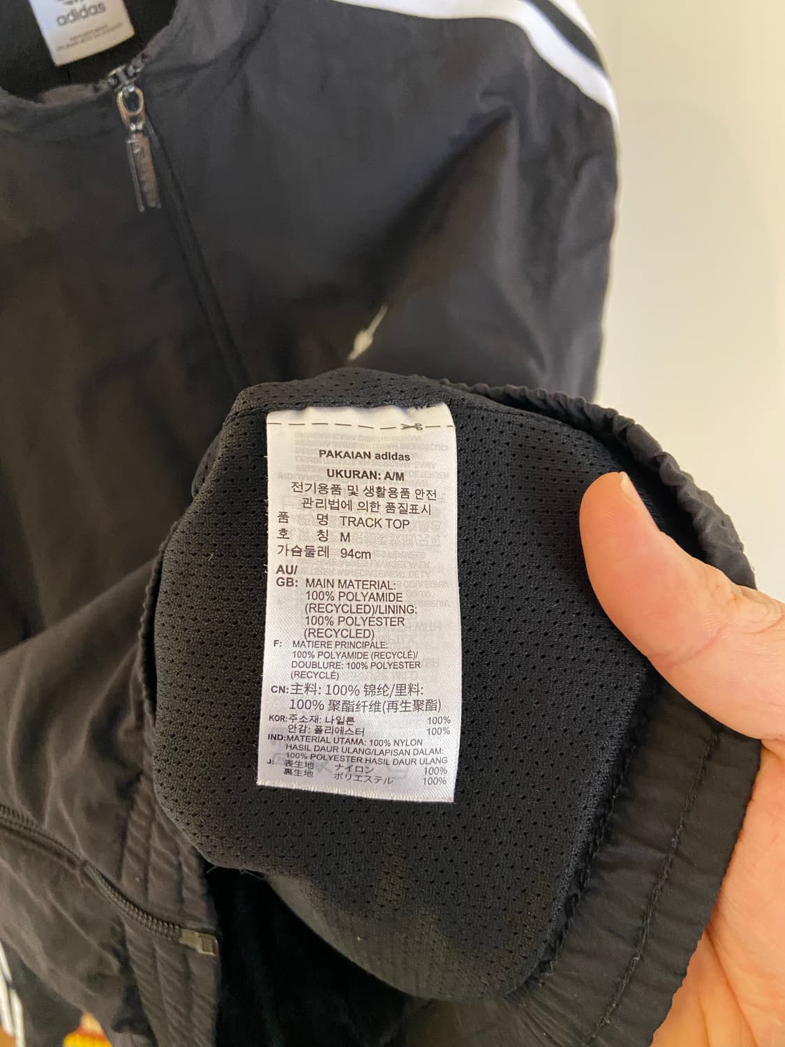 아디다스 블랙 트랙 자켓 상품이미지5