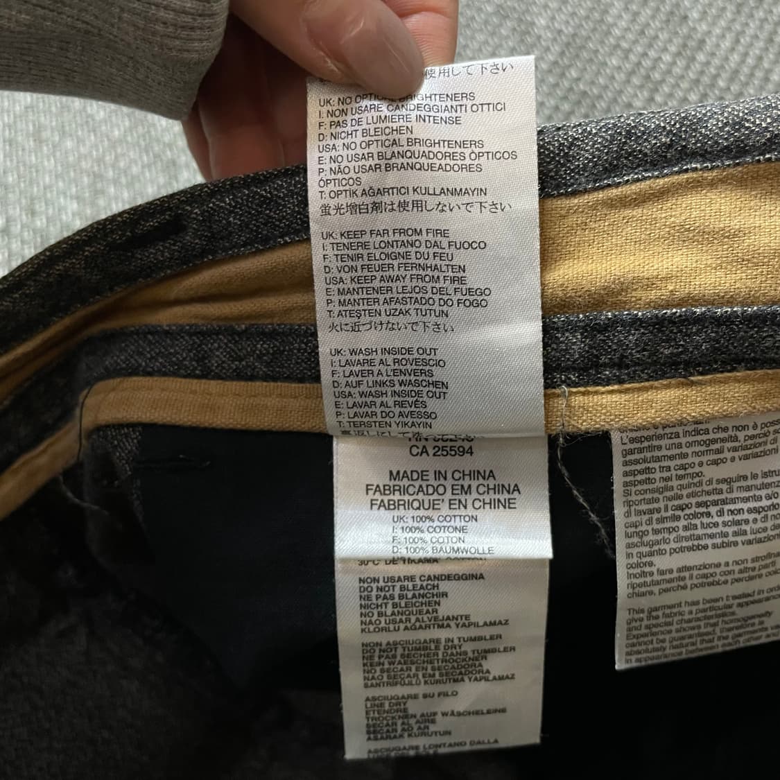 (30) DSL 디젤 차콜브라운 폴리 팬츠 상품이미지5