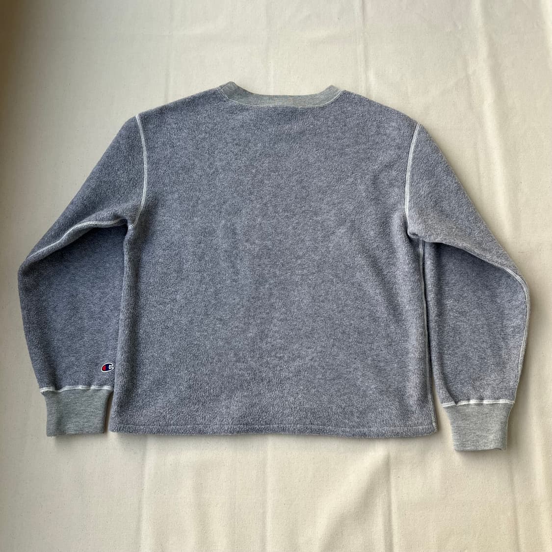 챔피온 멜란지 그레이 플리스 스웻셔츠 상품이미지5