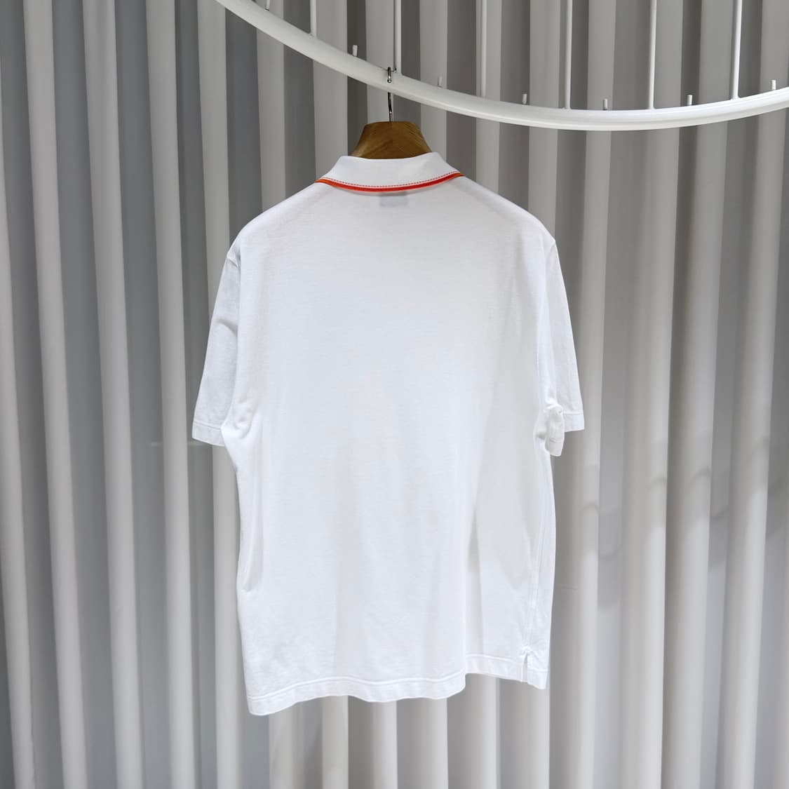 (A+/M) / 에르메스 피크르셀리에 폴로 코튼 화이트 반팔 티셔츠 상품이미지6