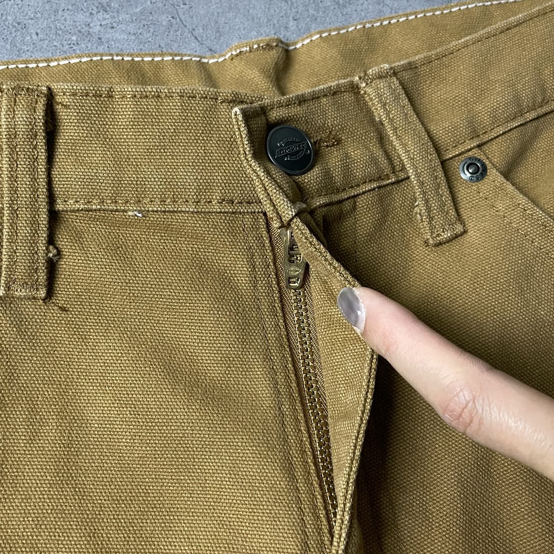 DICKIES 디키즈 빈티지 브라운 카펜터 워크 팬츠 A00818 상품이미지3