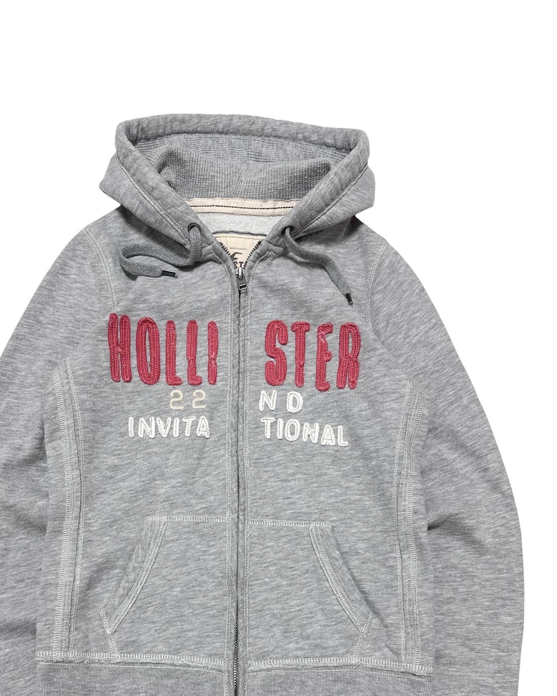 홀리스터 로고 딱붙 후드집업 상품이미지2