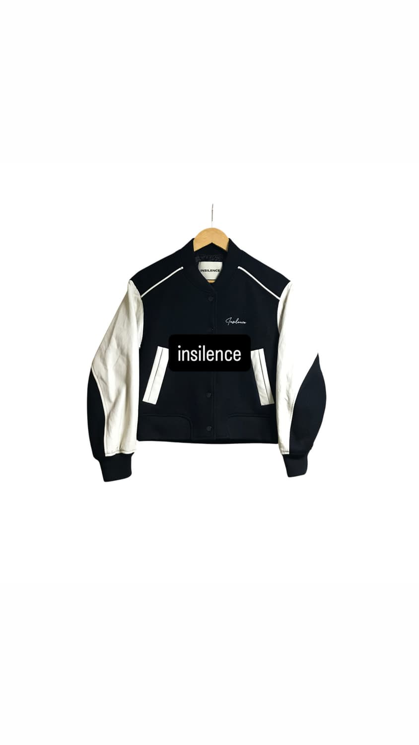 인사일런스 우먼 울 바시티자켓 (가죽 상태 좋습니다) 상품이미지1