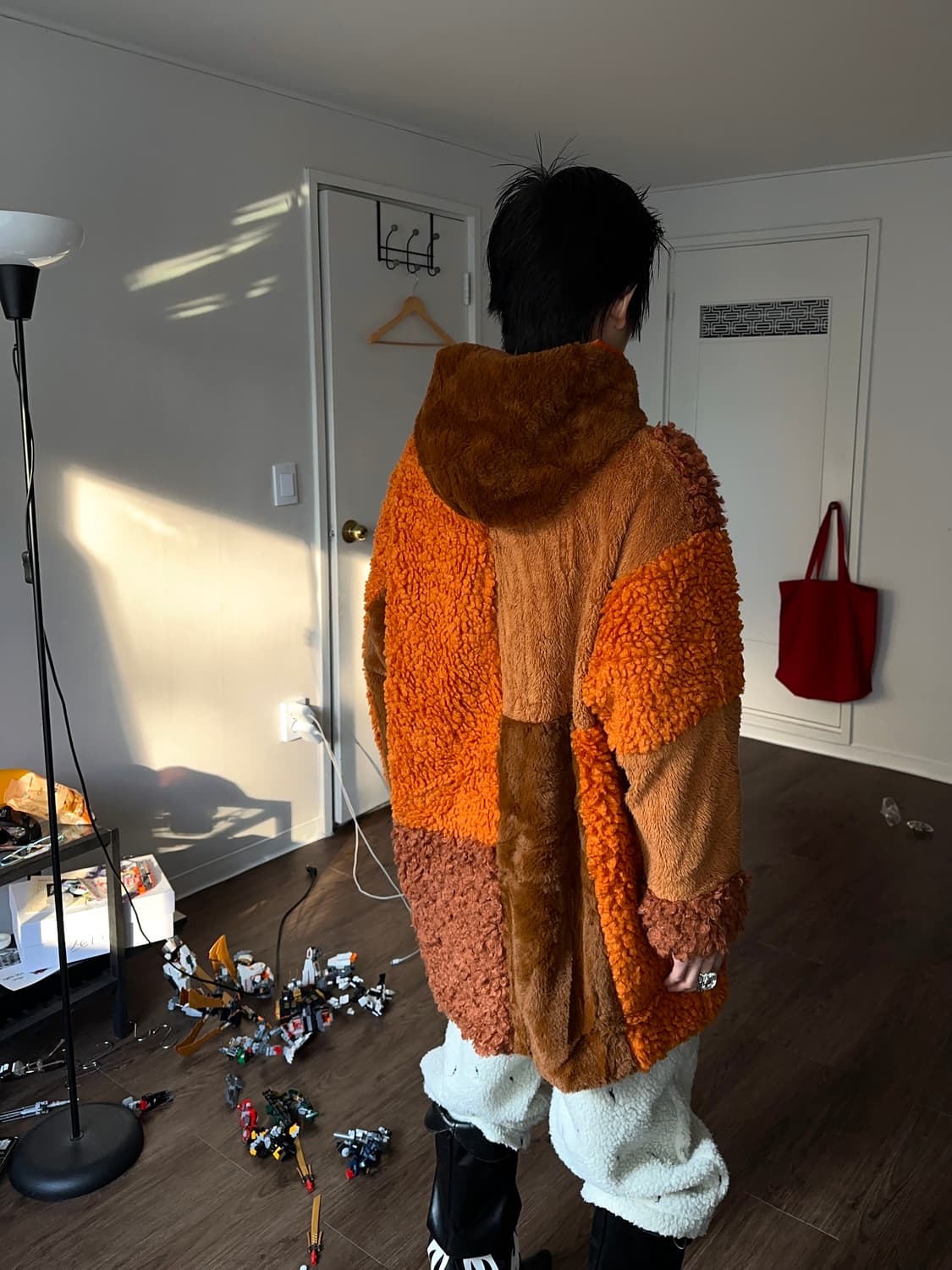 Go Slow Caravan 퍼 & 보아 플리스 패치워크 자켓 상품이미지5