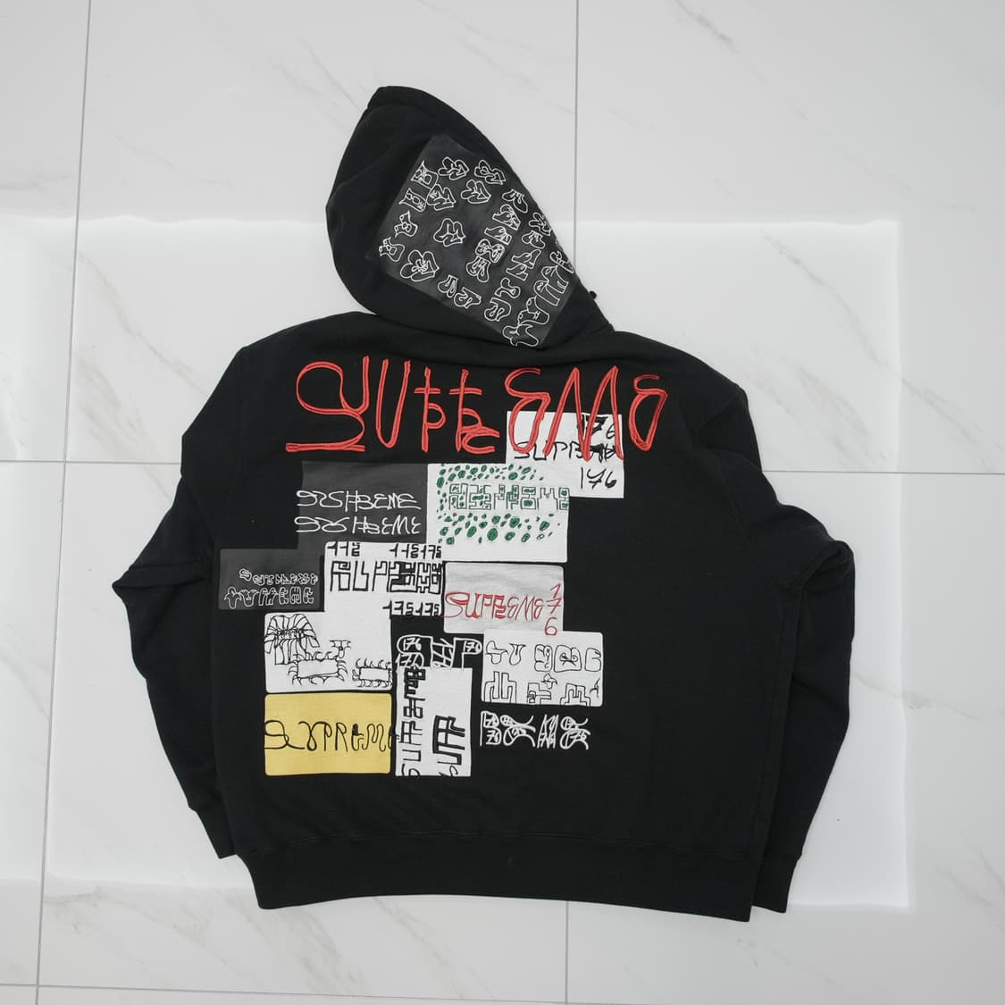 [XL] 슈프림 176 집업 후드 블랙 상품이미지6