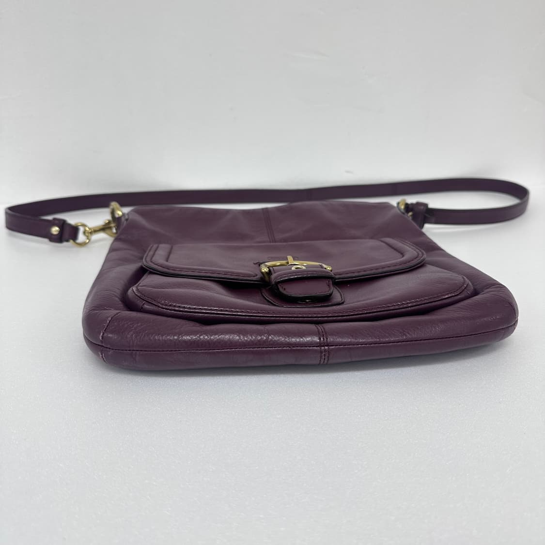 COACH 코치 버건디 가죽 숄더백 크로스백 상품이미지10