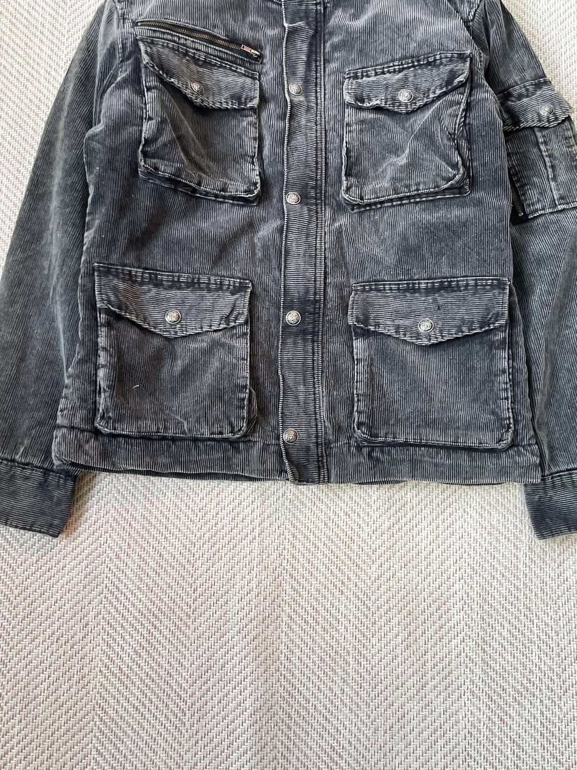 빈티지 코듀로이 보아안감 밀리터리 필드 자켓 J03239 상품이미지2