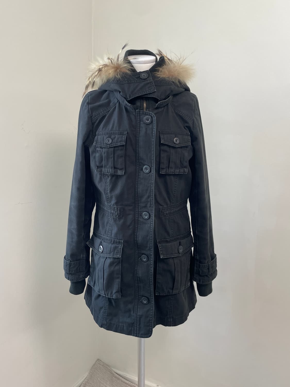 빈티지 밀러티리 퍼트리밍 파카  J04125 goa y2k 상품이미지1