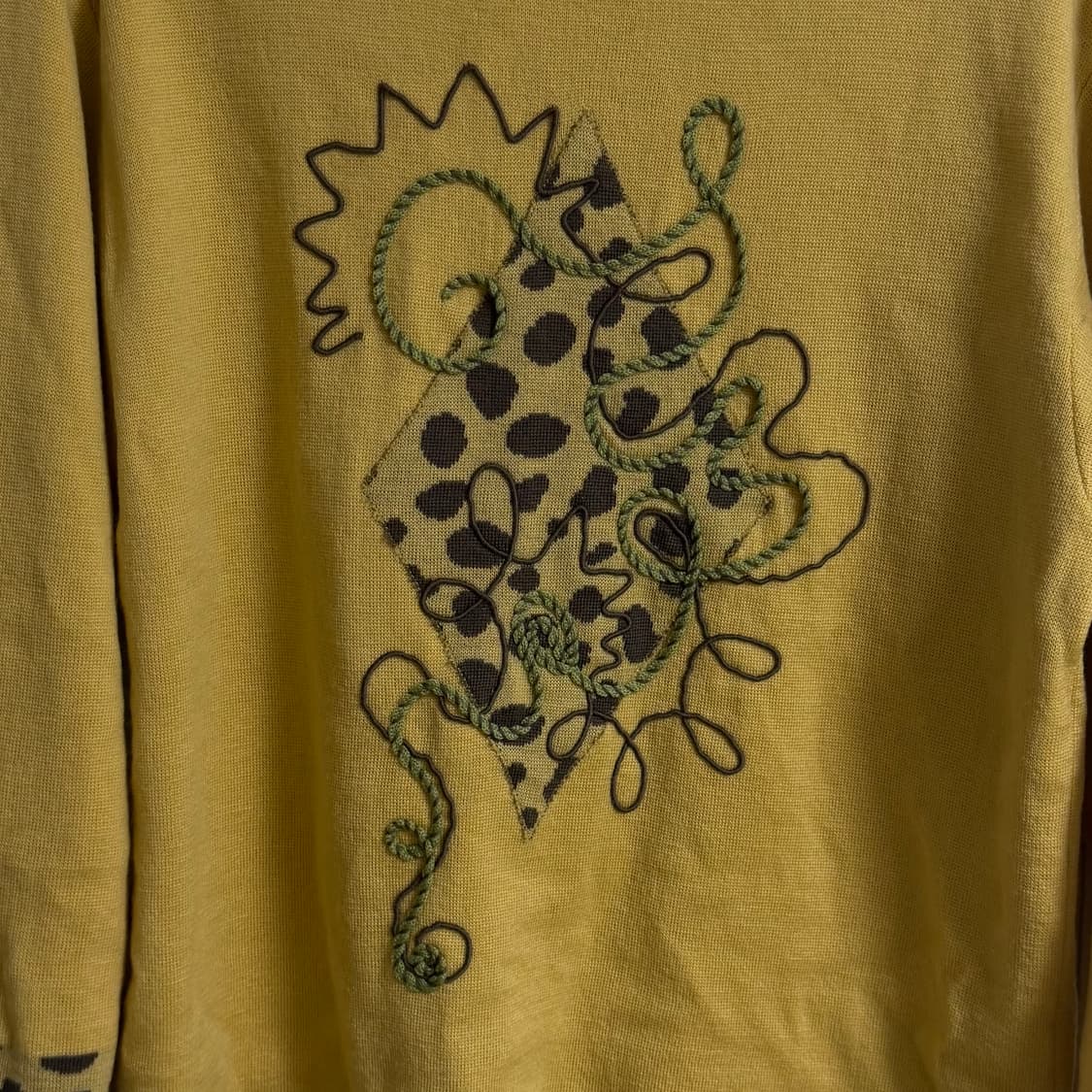 vintage dot sweater top  상품이미지3