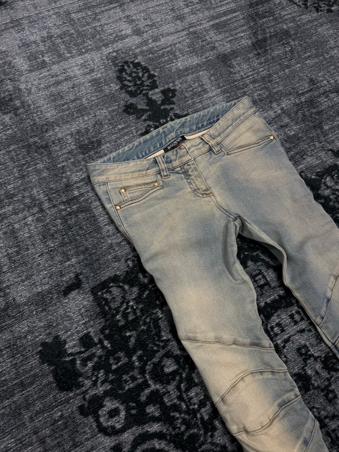 Balmain 15ss slim boots cut biker pants 상품이미지3