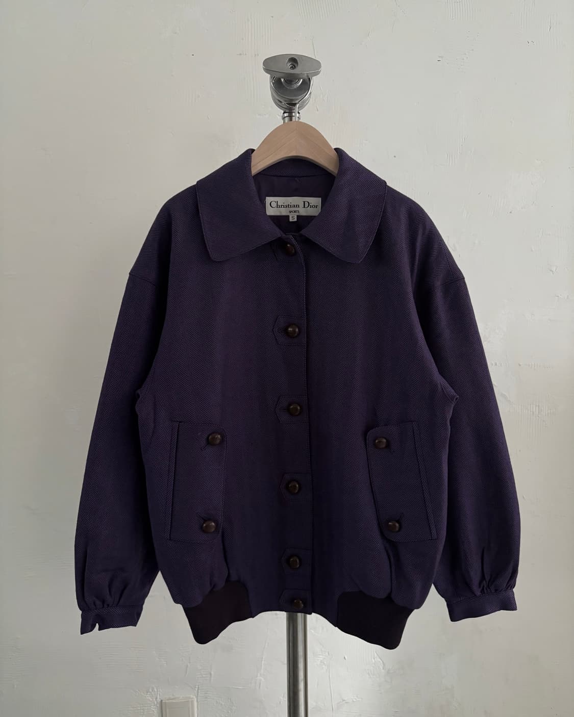 크리스챤 디올 스포츠 90‘s 퍼플 울 헤링턴 자켓 상품이미지1