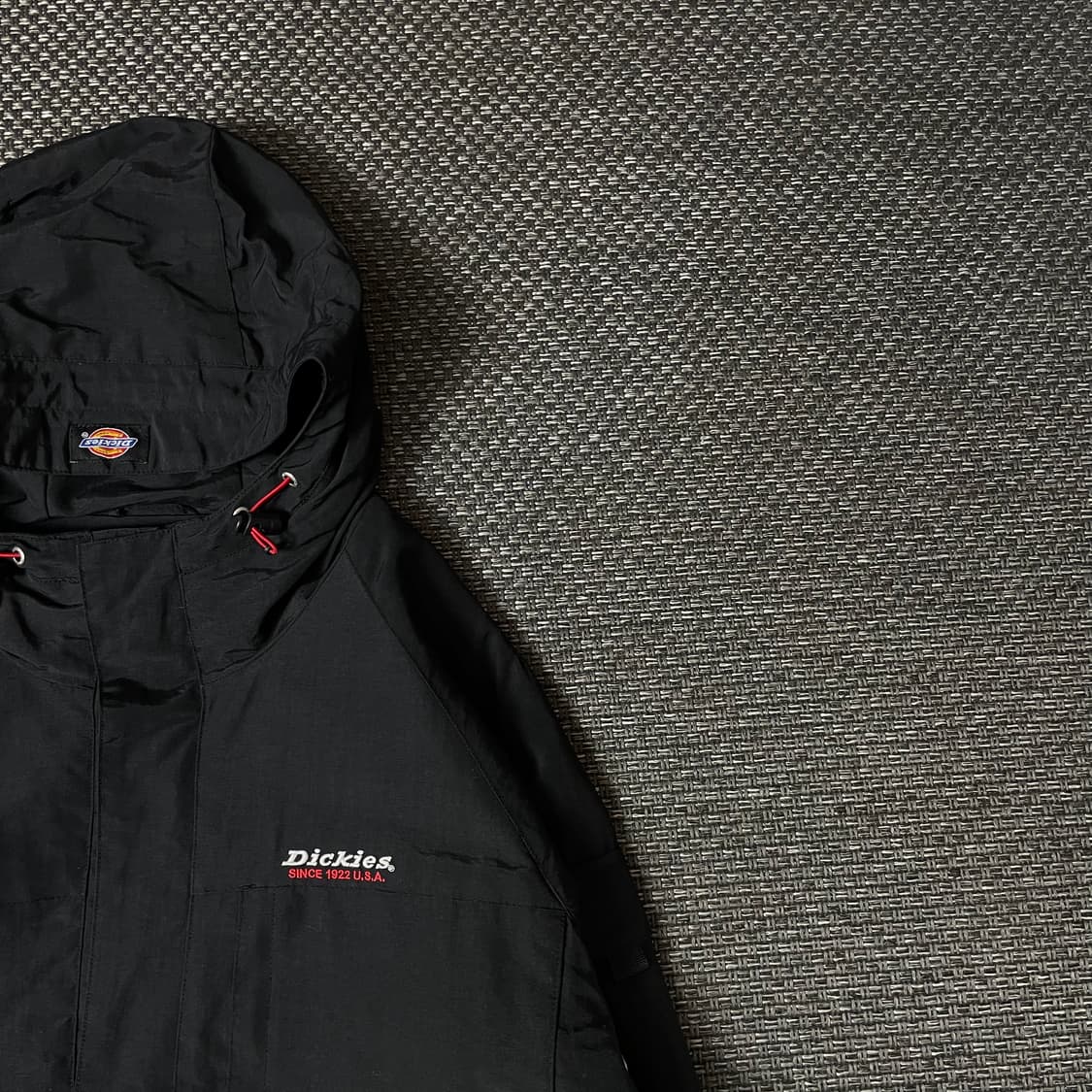 디키즈 블랙 멀티포켓 스트링 나일론 바람막이 자켓 M 상품이미지3