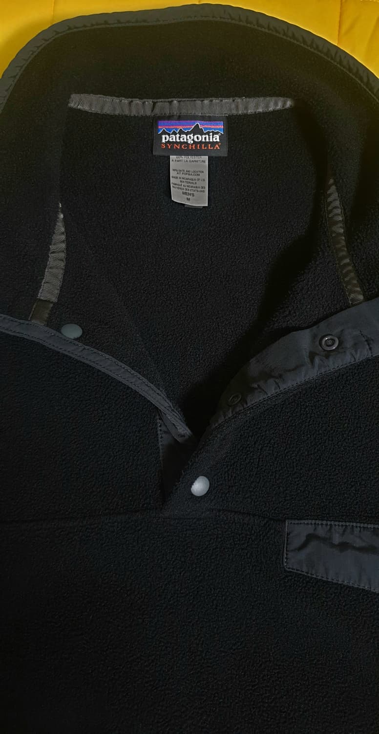 파타고니아 헤비웨이트 신칠라 풀오버 스웨터 블랙 M 상품이미지5