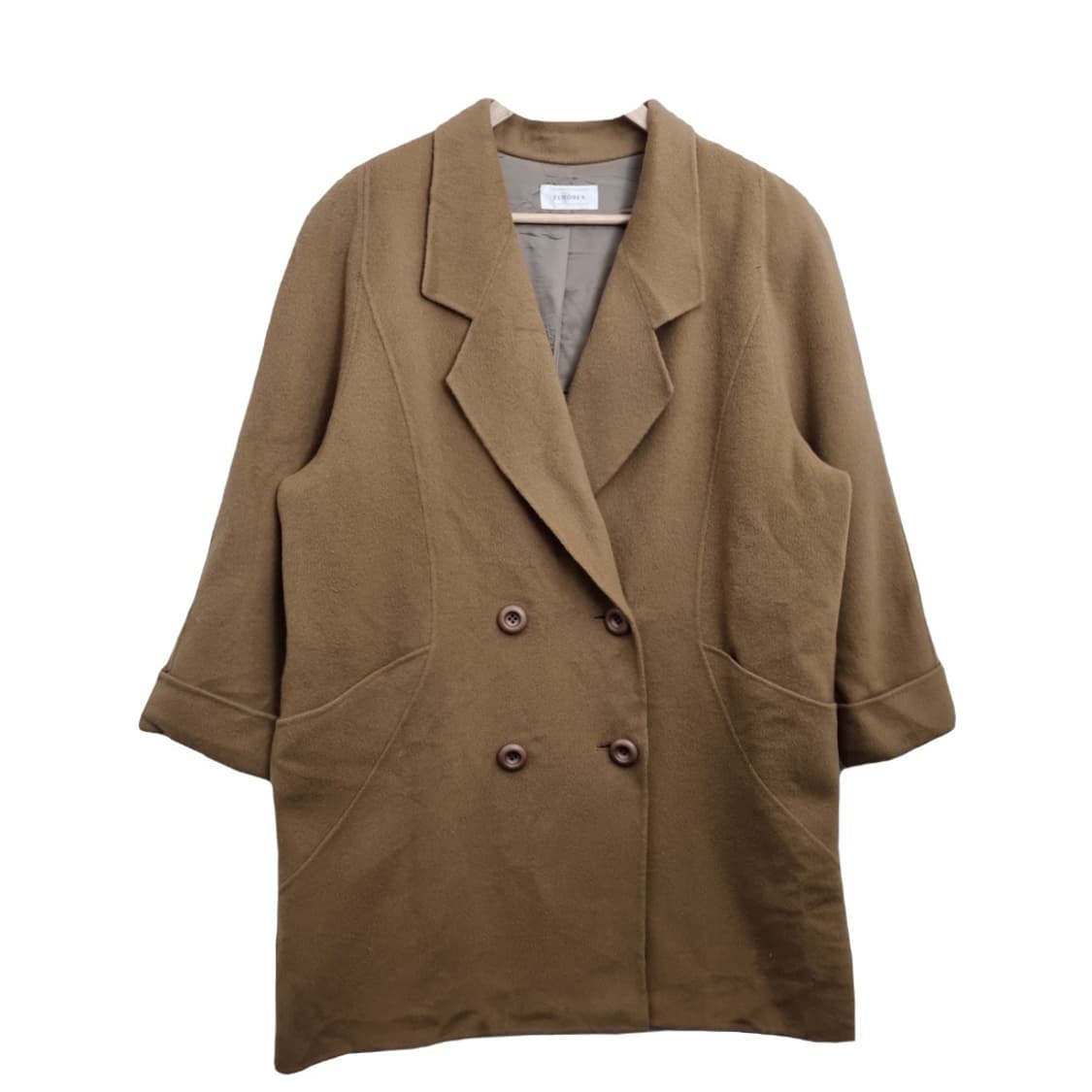 ELMOREA 카멜 울 캐시미어 코트  상품이미지1