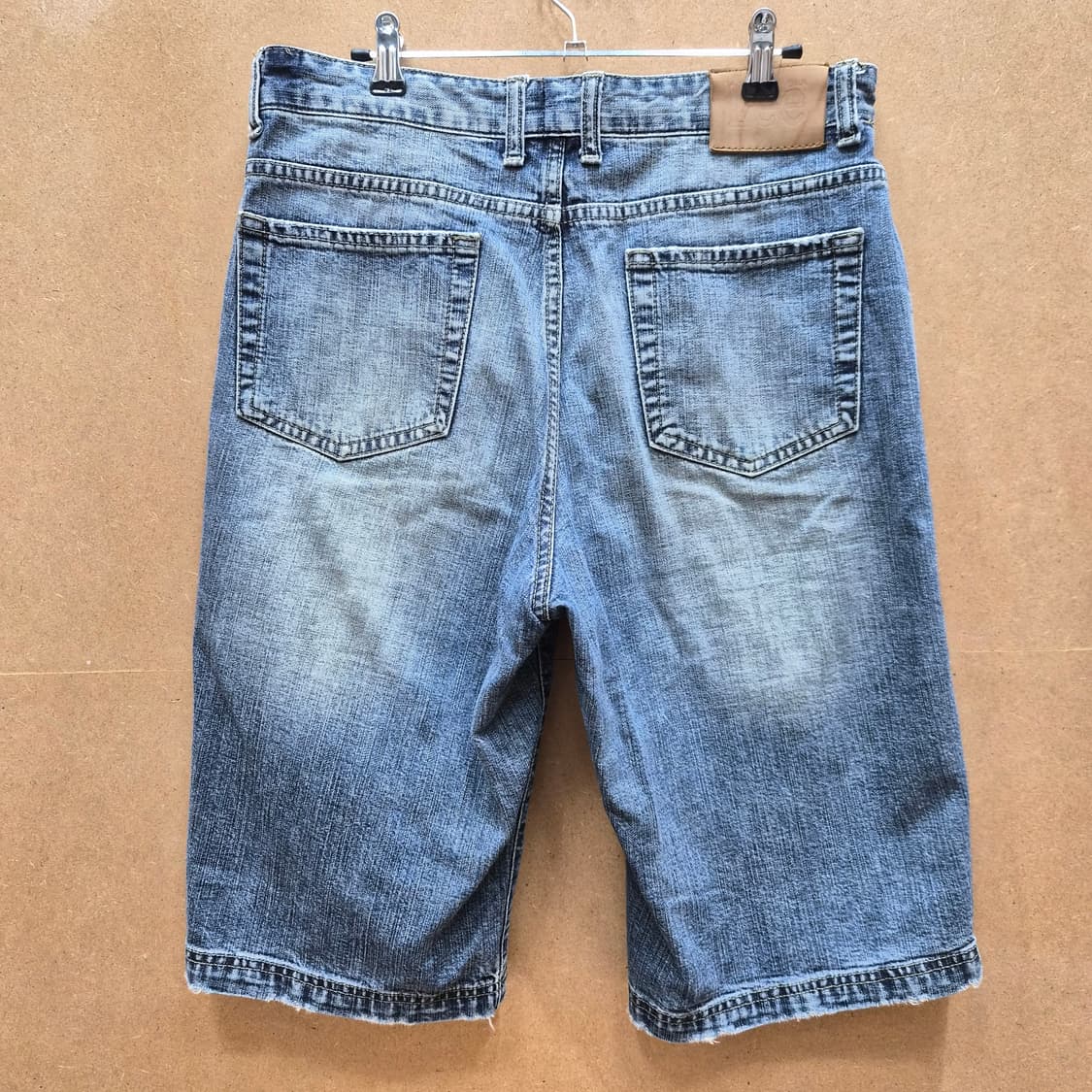 ​Lee 빈티지 워싱 데님 반바지 (중청) 상품이미지9