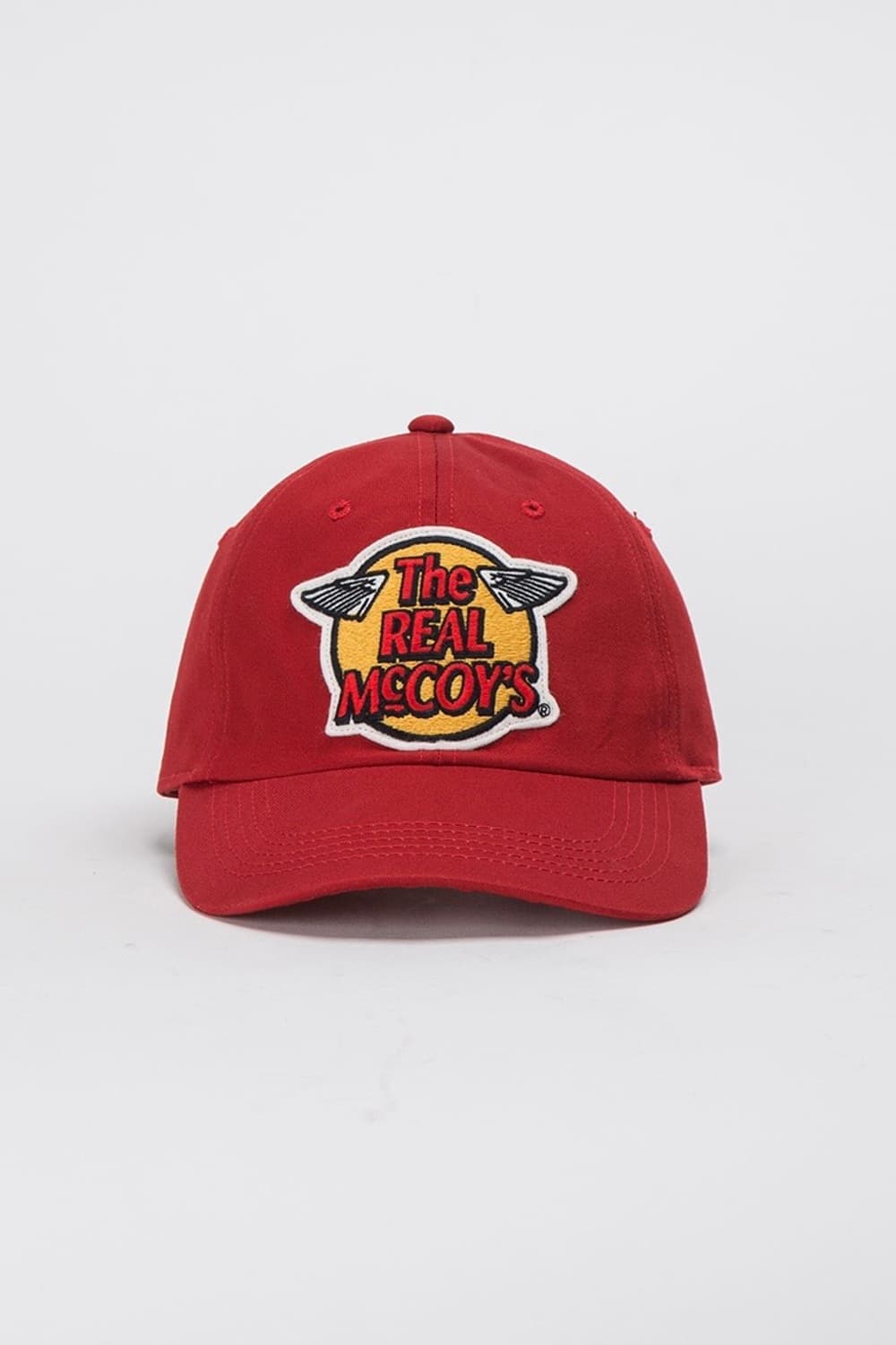 리얼맥코이 윙로고 레드 캡 볼캡 모자 상품이미지1