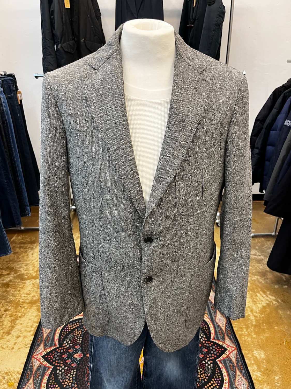 버버리 엘보우 패치 울 테일러드 블레이저 자켓 상품이미지2