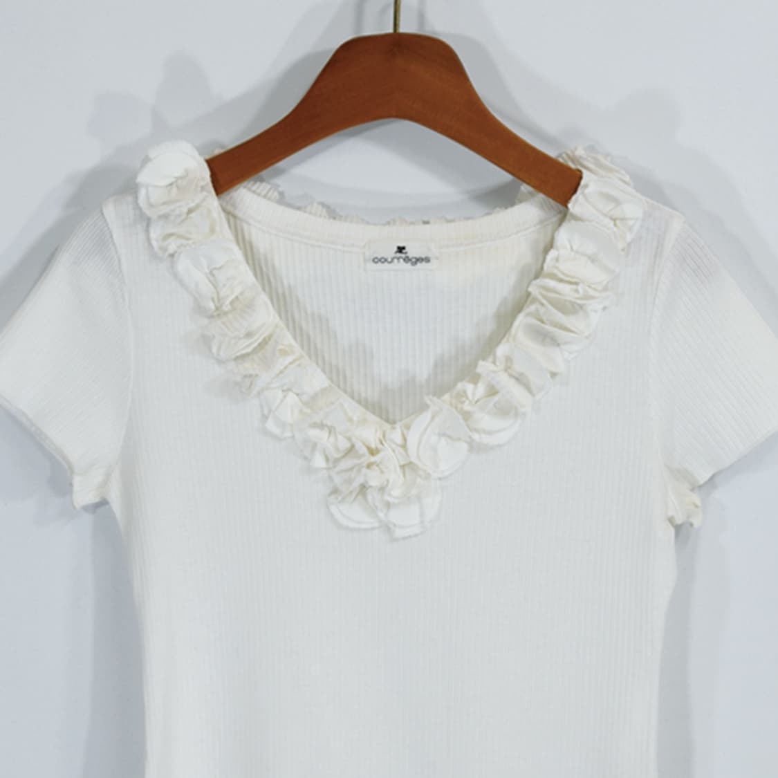 courreges 플라워프릴리브반팔티셔츠 상품이미지3