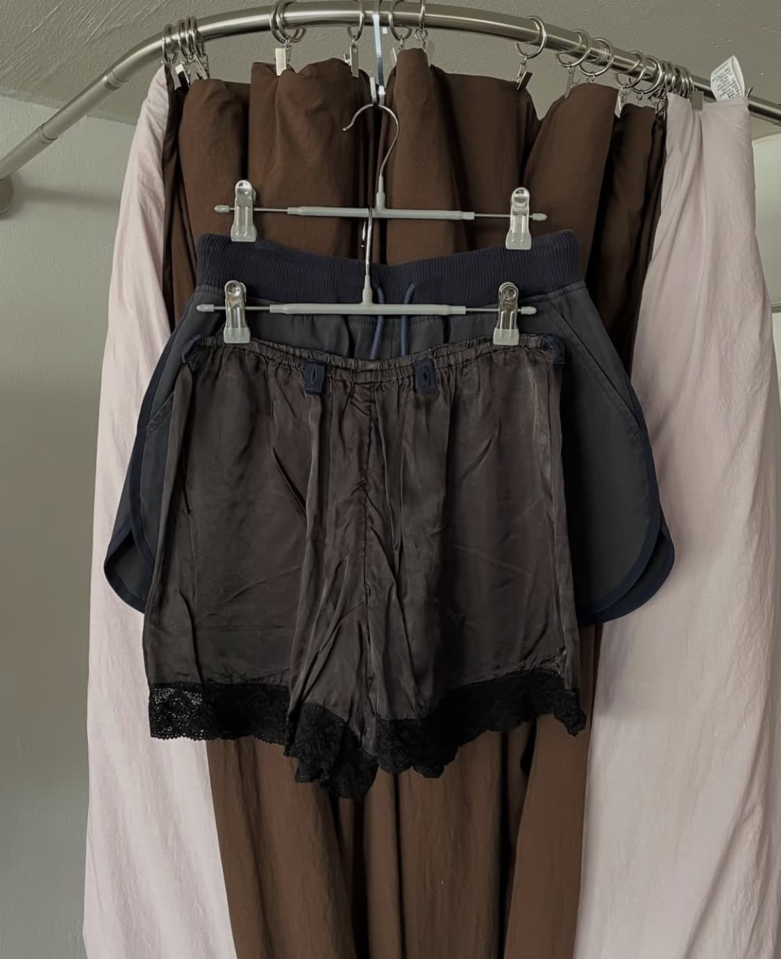 sacai luck 사카이럭 레이스 쇼츠 (챠콜-네이비) 상품이미지3