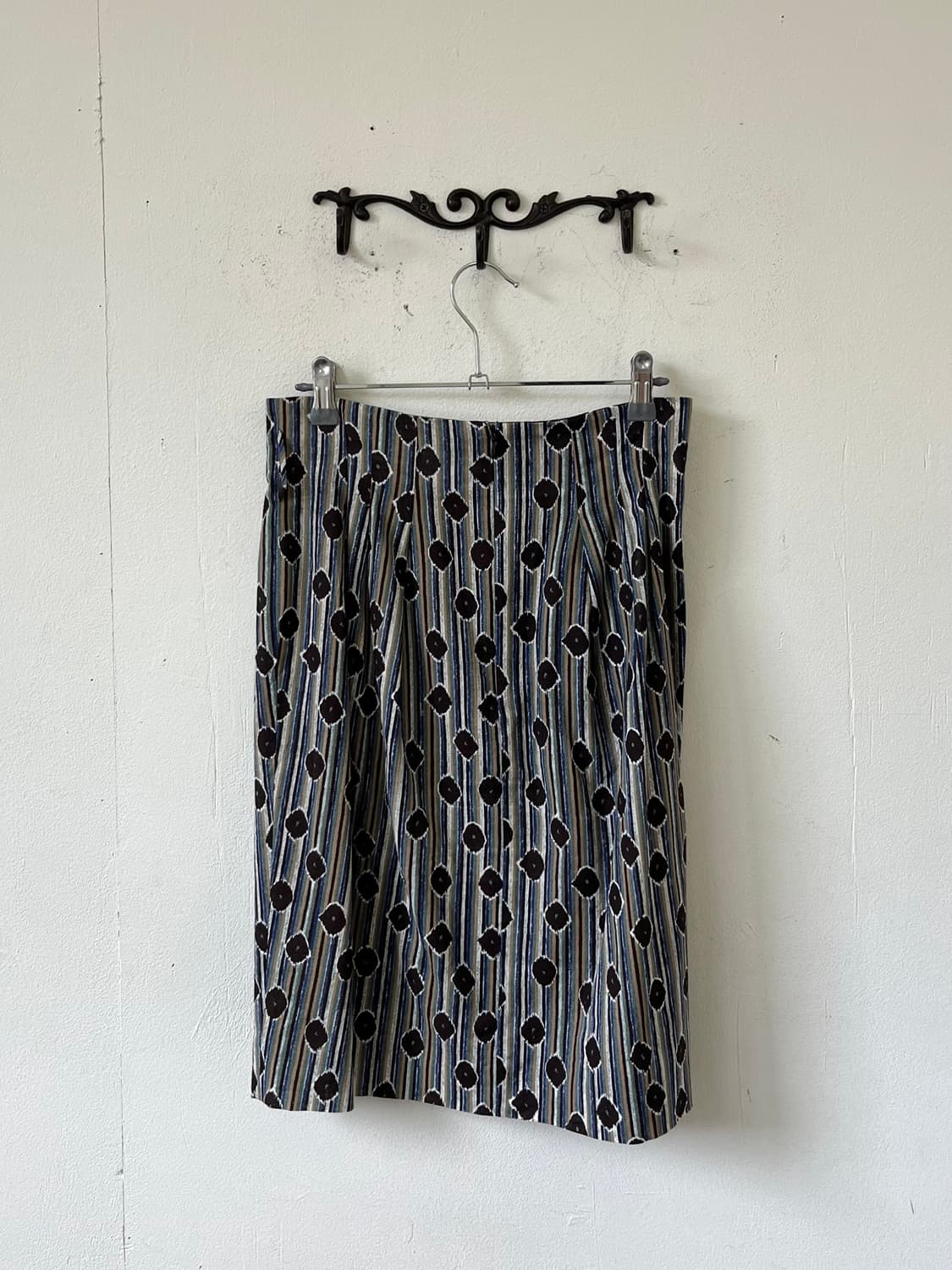 UNITED ARROWS 도트 스트라이프 스커트 상품이미지3