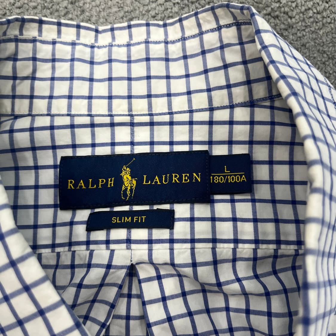 L 폴로 랄프로렌 체크 남방 슬림핏 상품이미지4
