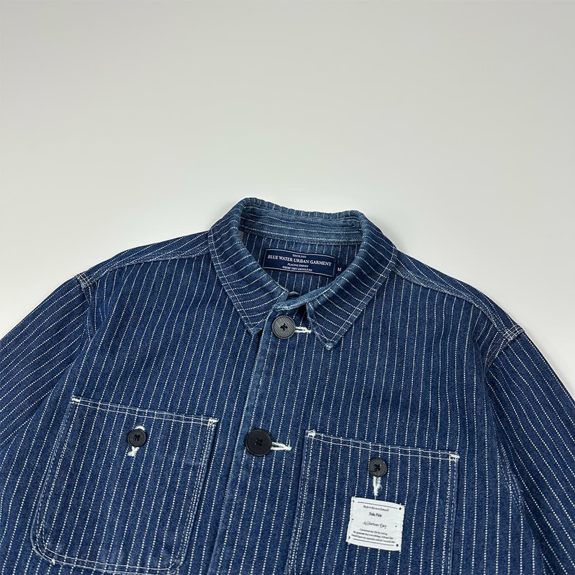블루워터어반가먼트 스트라이프 데님 자켓 상품이미지3