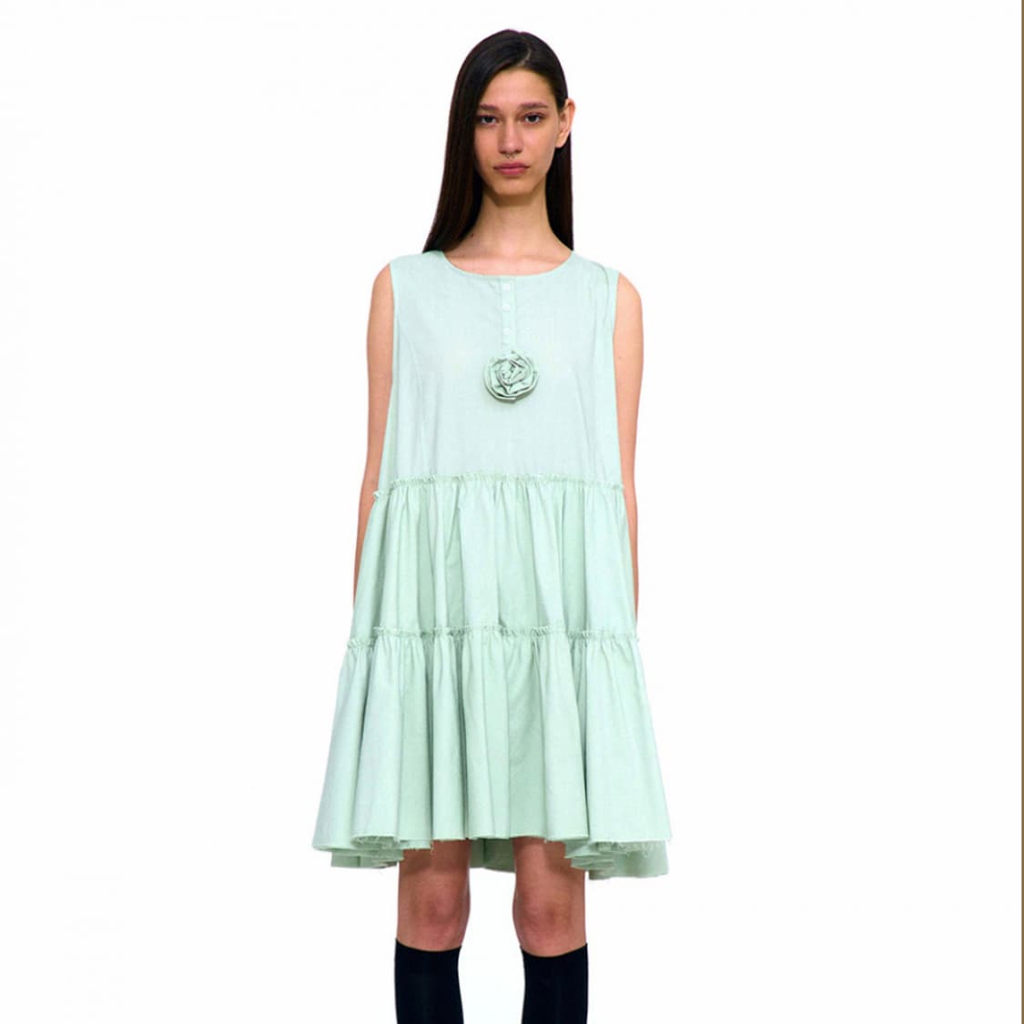 파르티멘토(PARTIMENTO) 플로럴 티어드원피스 프리사이즈 새상품  상품이미지2