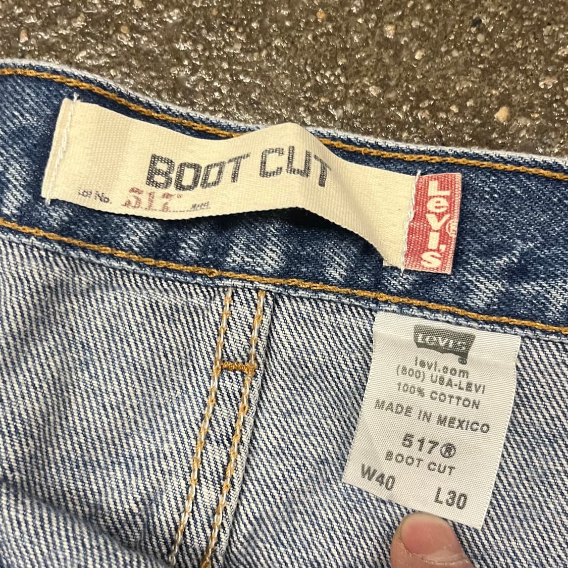 00s Levis517 데님 부츠컷 (39“) 상품이미지5