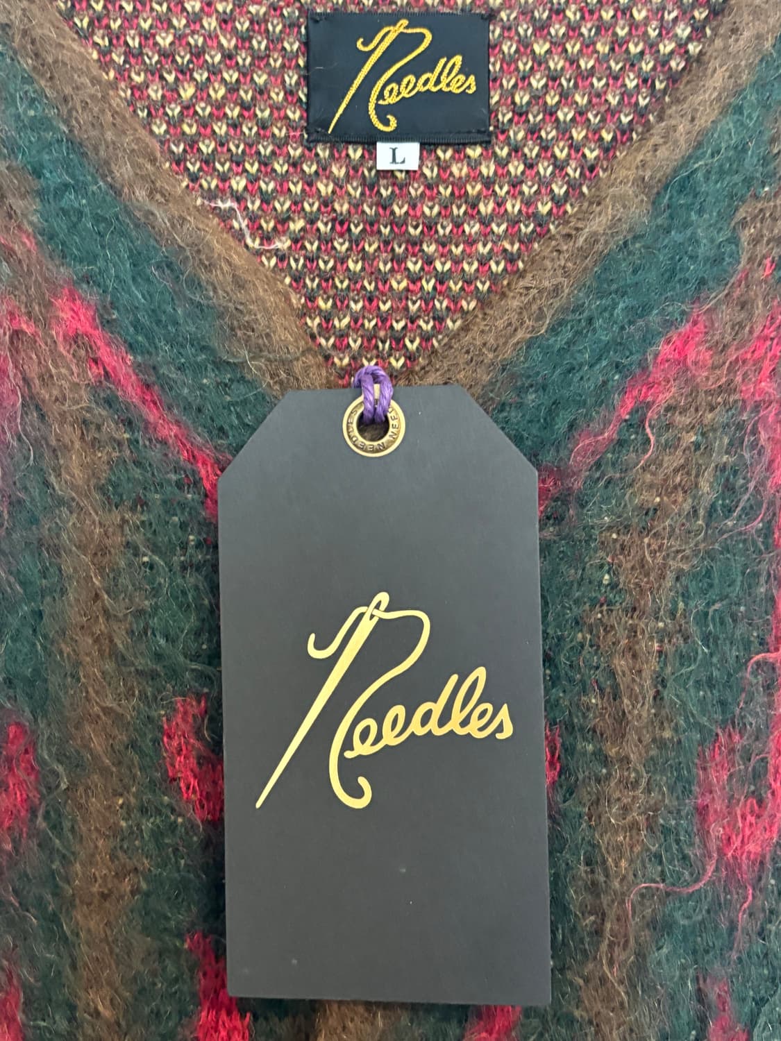 니들스 사이키델릭 모헤어 가디건 L 상품이미지3