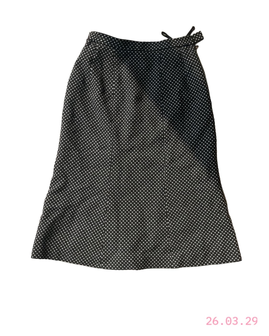 White Dot Skirt 화이트 도트 스커트 상품이미지1