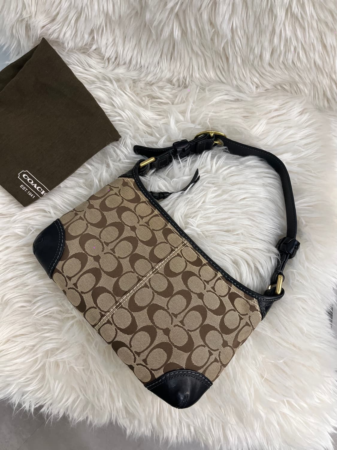 Coach Basic Black Shoulder Bag 상품이미지1