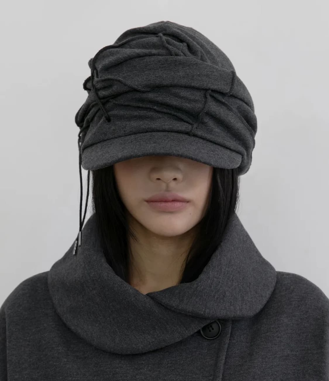 플레어업 soi draped cap charcoal 모자 상품이미지1