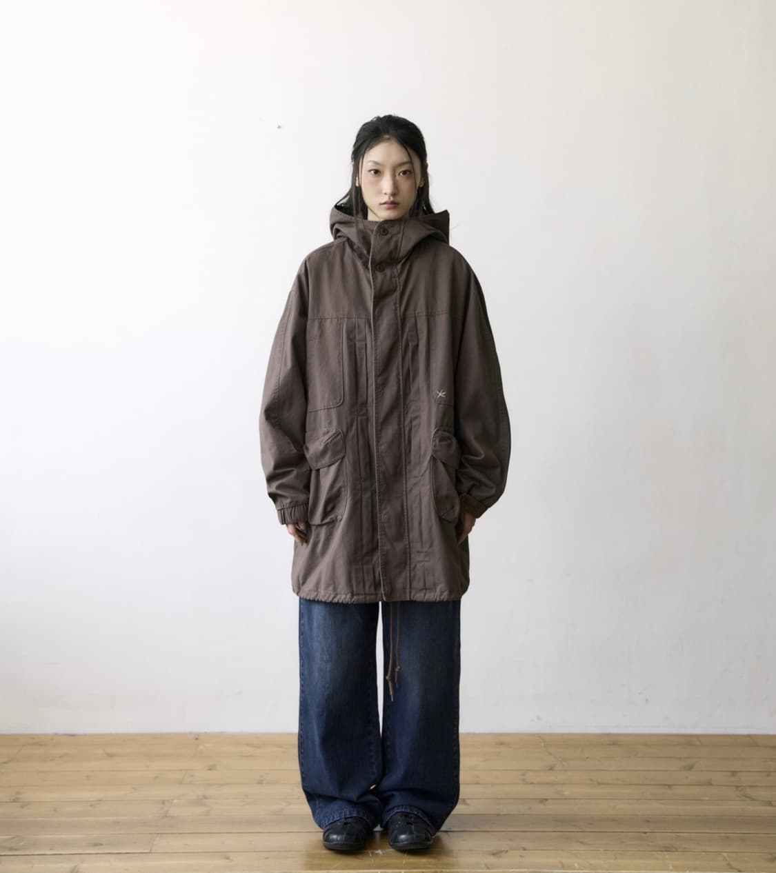 더콜디스트모먼트 빈티지 피쉬테일 자켓 브라운 m 상품이미지2