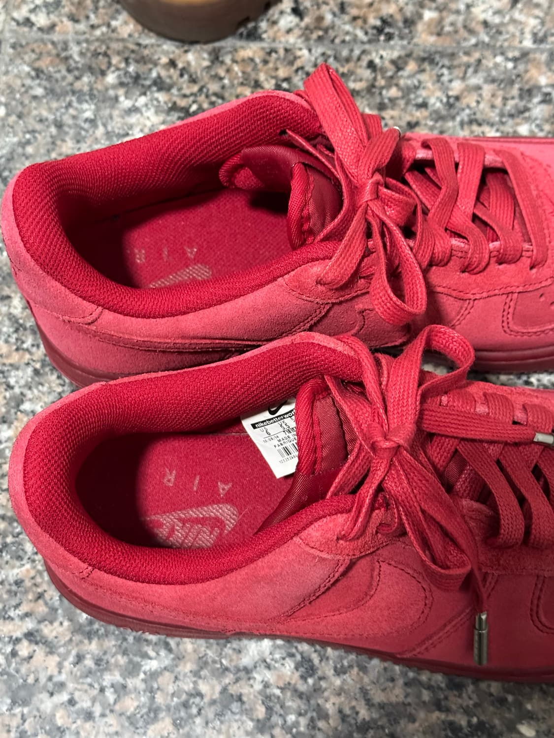 나이키 에어포스1 짐레드 240 스웨이드 스니커즈 운동화 조던슈프림 상품이미지6