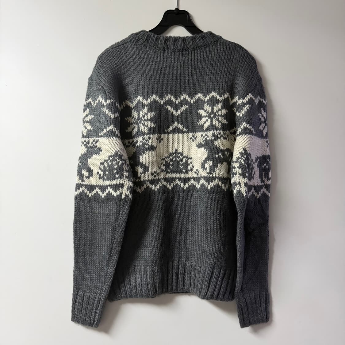 새상품 남자 노르딕 니트 (차콜) 상품이미지5