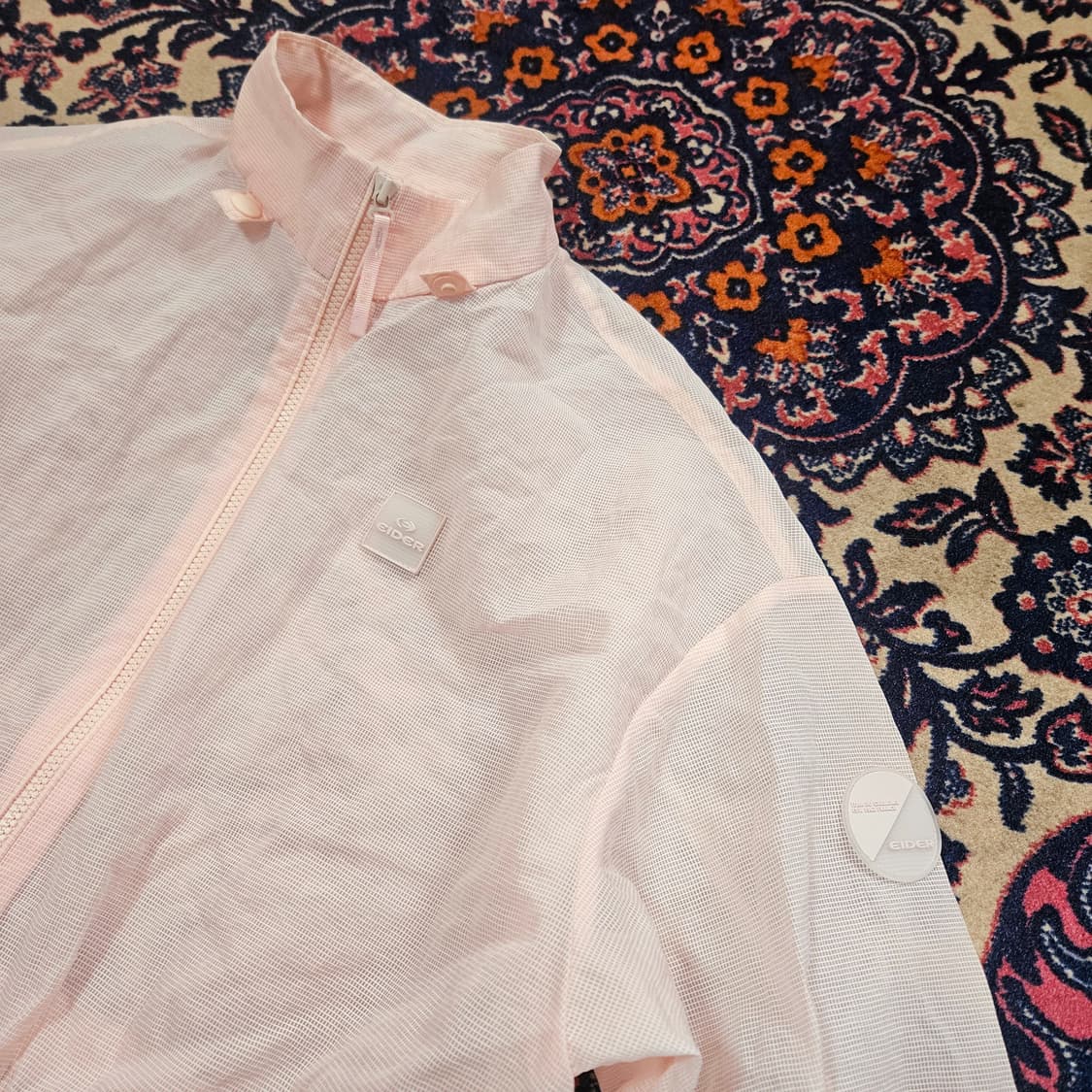 아이더(Eider) 23ss 핑크 허리 스트렙 초경량 바람막이  상품이미지6