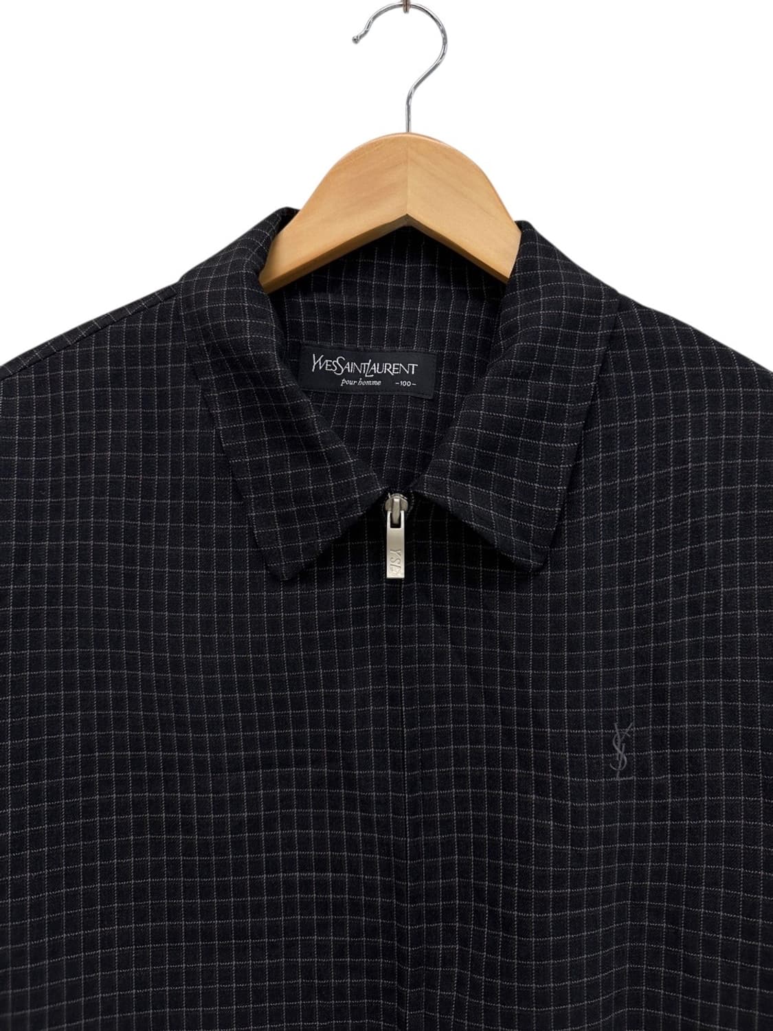 YSL 체크 자켓 블랙 (L~XL) 상품이미지2