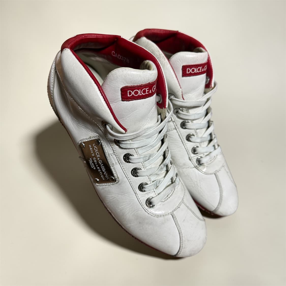 돌체앤가바나 화이트 스니커즈  사이즈 8 (260) 상품이미지1