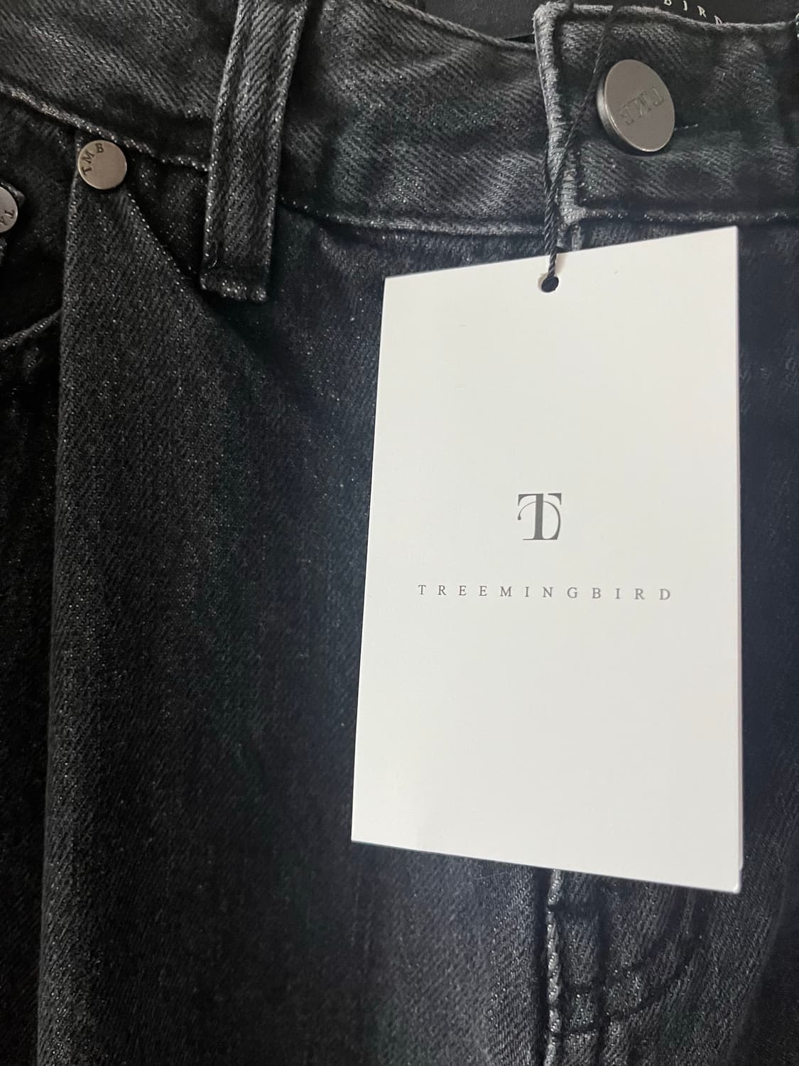 트리밍버드 원버튼 셋업팬츠(블랙 1 size) 상품이미지8