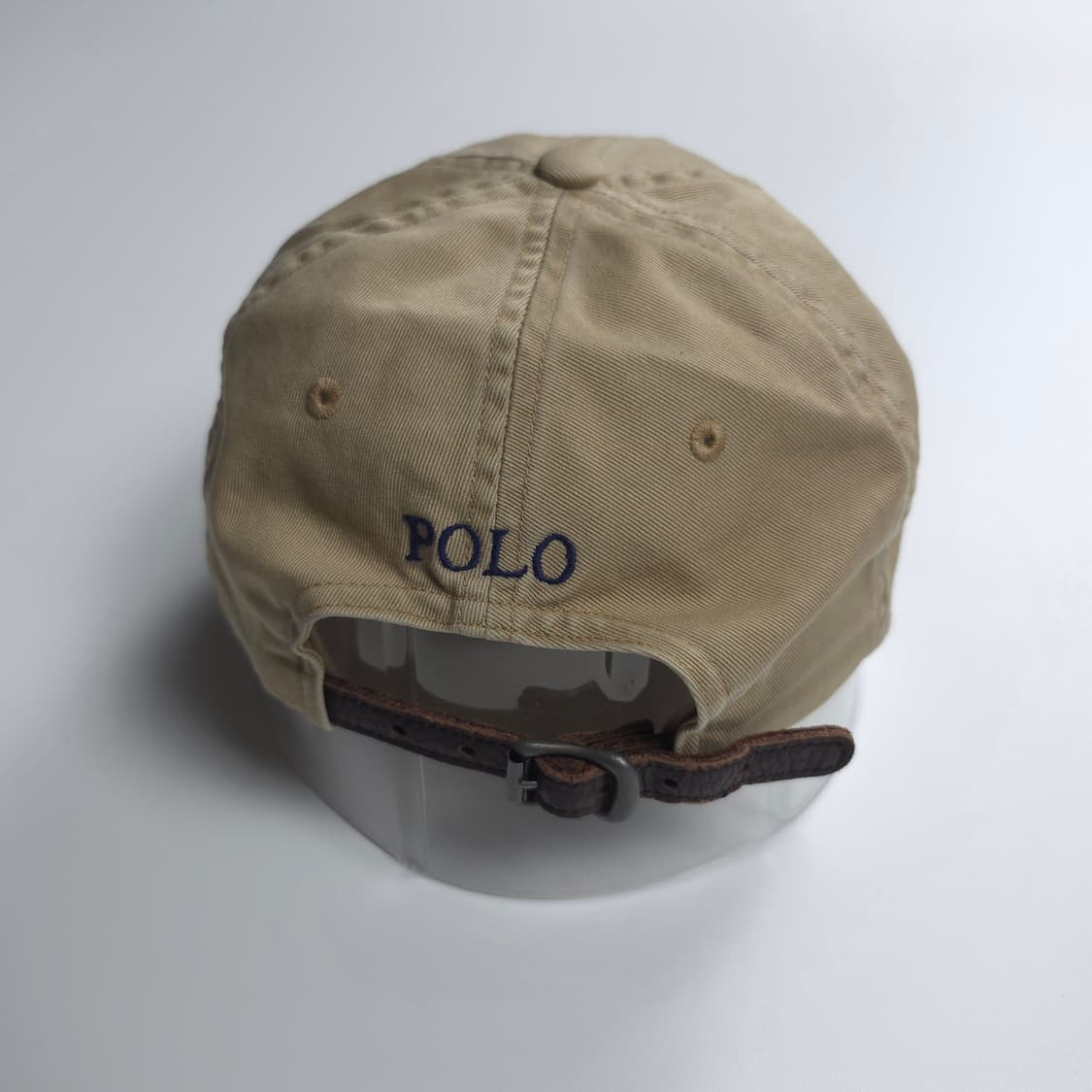 폴로 랄프로렌 포니 로고 가죽 스트랩 볼캡 (OS) 상품이미지2