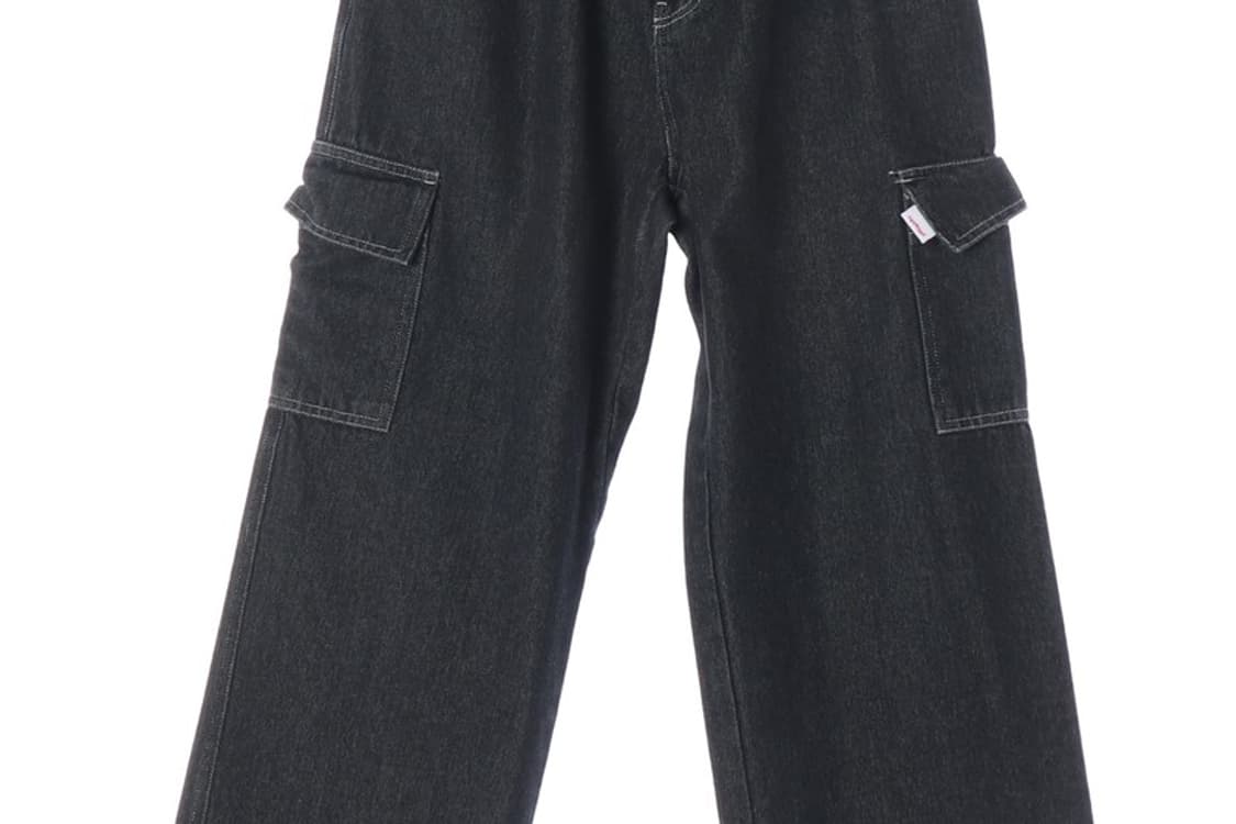 오디너리홀리데이 와이드 밴딩 카고 데님 팬츠 상품이미지4