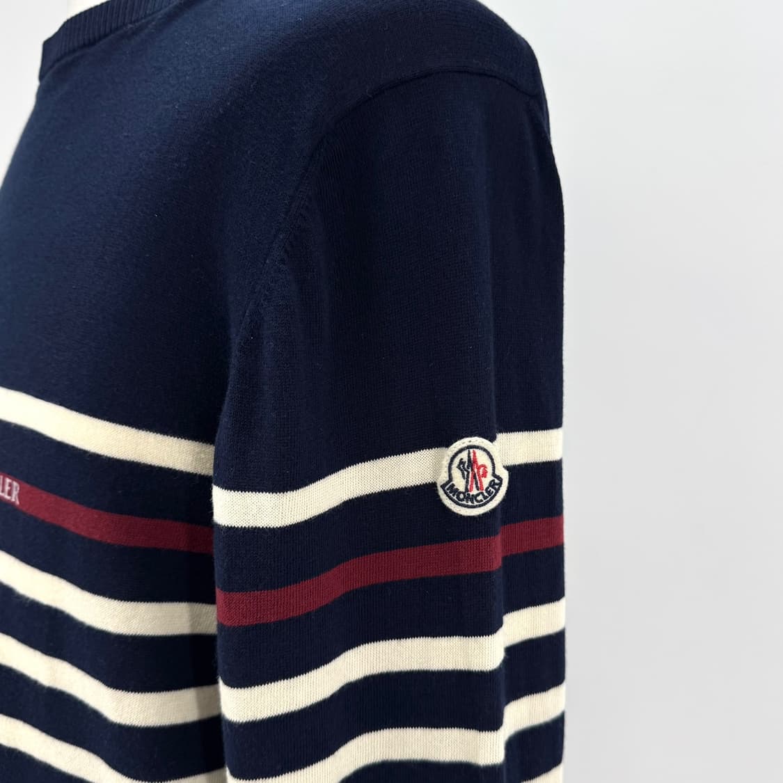 [XL사이즈] 몽클레어 스트라이프 니트 네이비 상품이미지8