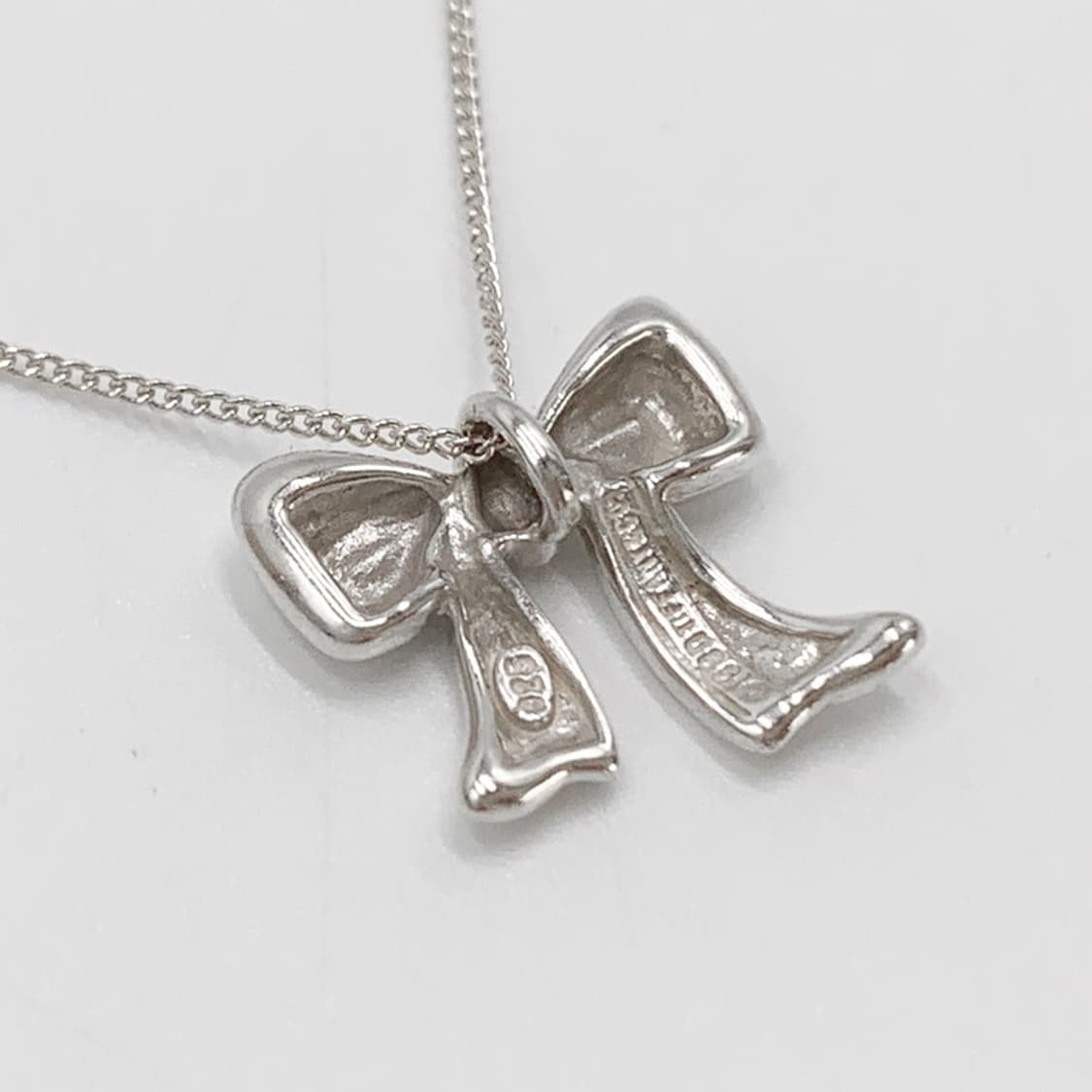 티파니 리본 펜던트 실버 목걸이 NO.105 상품이미지6