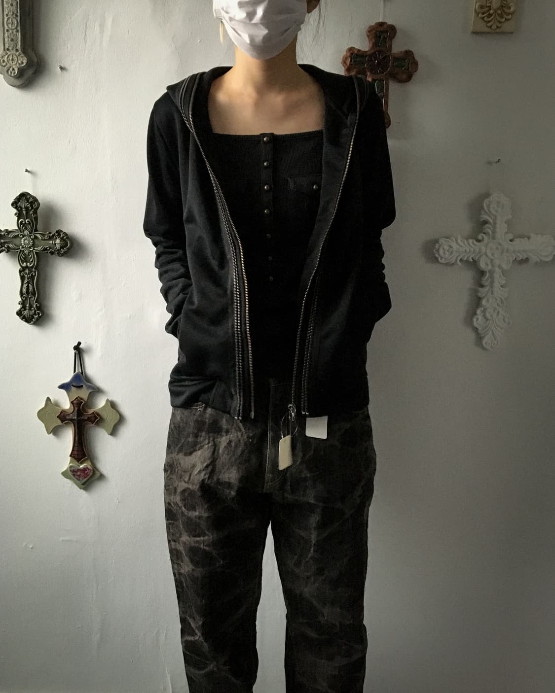 Zipper point hood zip up 상품이미지8