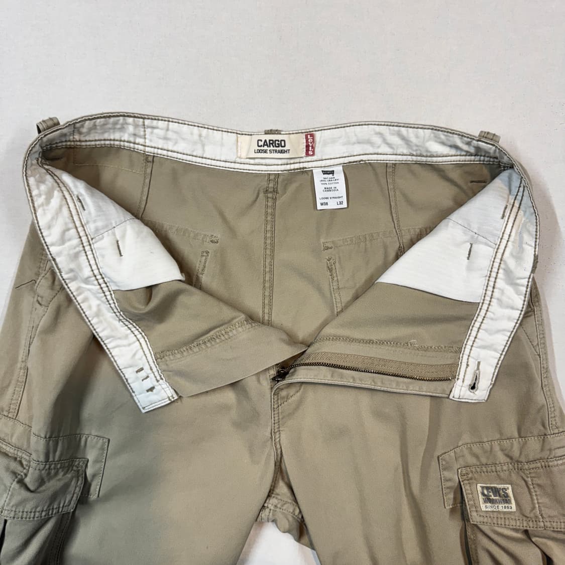 40inch) 리바이스 카고 팬츠 카고 바지 면바지 상품이미지9
